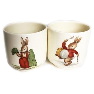 Royal Dalton Bunnykins Egg Cups Set of 2 Vintage